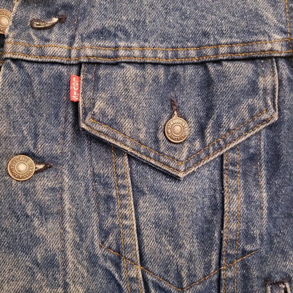 ELIZABETH AND JAMES VINTAGE LEVI'S Denim Jacket Size 34 - Picture 14 of 15